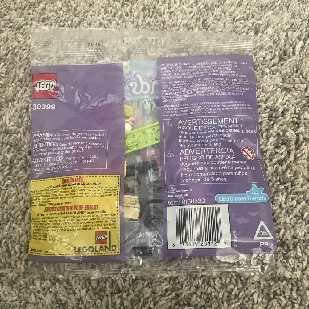 LEGO Friends: Amusement Park Bowling Polybag Set (30399) - Brand New